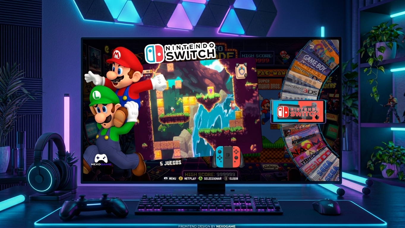 NexoGame para PC en un escritorio gamer